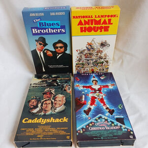 VHS Lot Of 4 Classic Comedy Caddyshack Blues Brothers